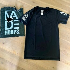 Made Hoops Black Kids Compression Shirt